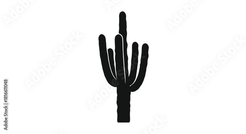 Cactus silhouette icon