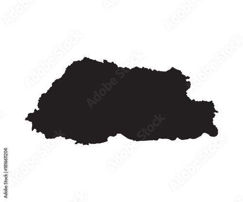 Bhutan map Vector