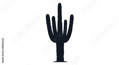 Saguaro cactus silhouette icon