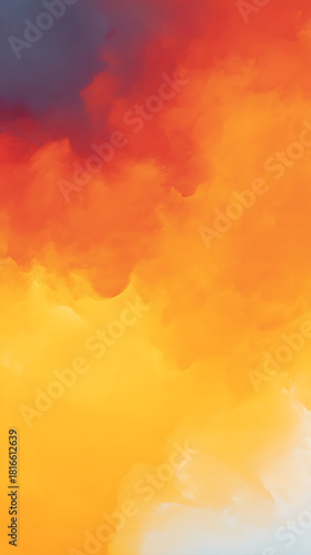 orange sky background