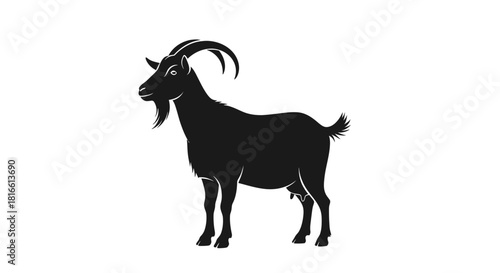 Goat silhouette icon
