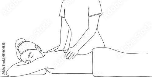 Therapist performs leg stretch on a person lying on their back