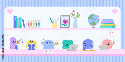 funny characters_on the table