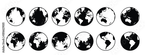 Earth Globe Icons Collection