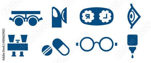  eye care icon vectors 