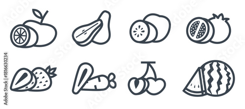 fruits vector icon