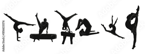 gymnastic silhouette