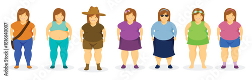  Fat Women Vector
