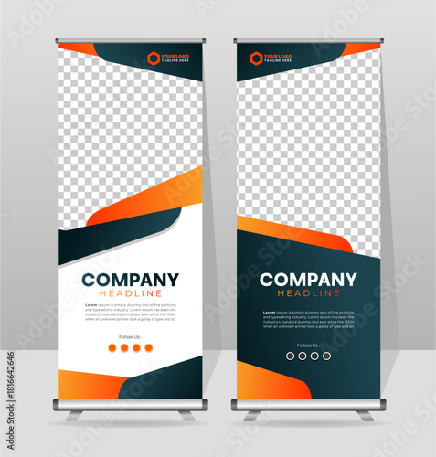 Modern Corporate Roll-Up Banner Design Template