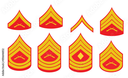 flat marine corps rank vectors .