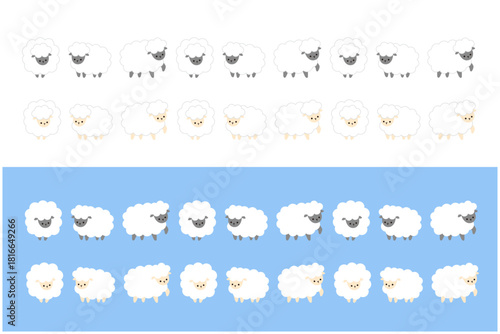 羊のラインセット