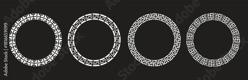 decorative circle frames 