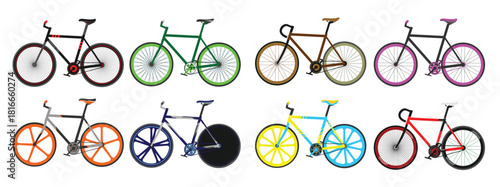 fixie bike vector