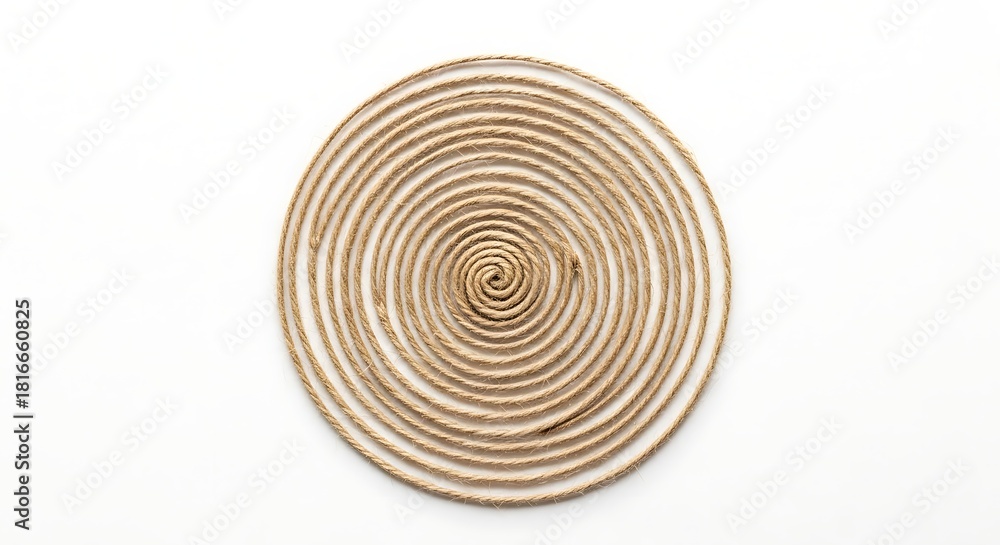 Fototapeta premium Jute rope spiral art