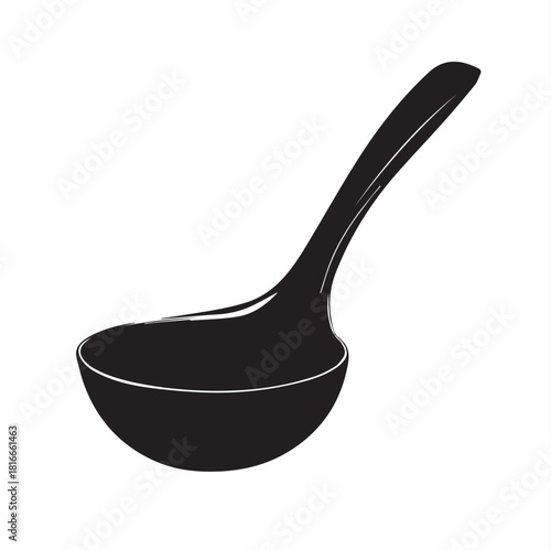 vegetable spoon isolated on white background