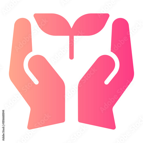 plant gradient icon
