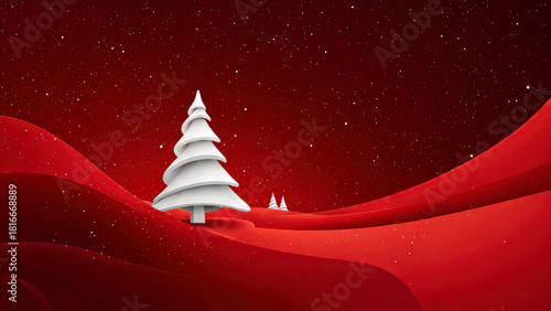 Christmas Themed Background With Copy-space and Vibrant Festive Colours