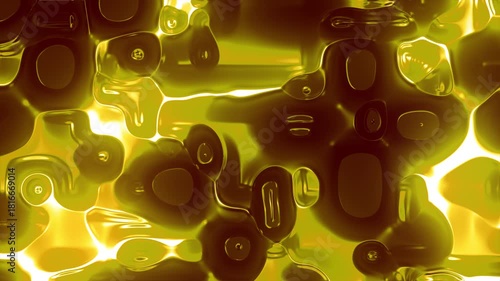 Wave Liquid Colorful Bubble Background — Fluid Motion Abstract Video Texture