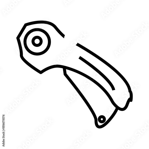 vector illustration of a cutter