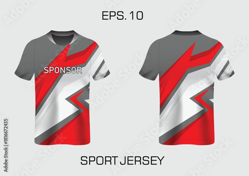 Modern and Stylish Sports Jersey Design with Eye-Catching Graphics and Bold Colors
