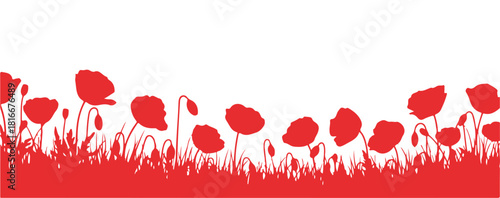 Poppy-themed spring card
