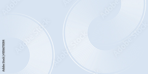 Abstract background with glowing white circles geometric lines. Modern futuristic technology concept for covers, banners, brochures, certificates, presentations and websites. EPS. 4