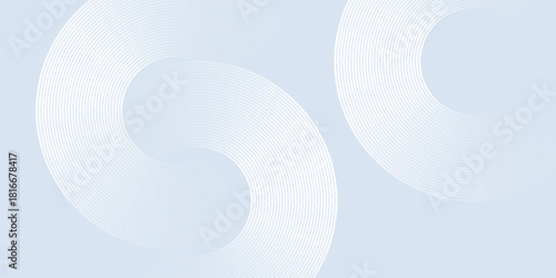 Abstract background with glowing white circles geometric lines. Modern futuristic technology concept for covers, banners, brochures, certificates, presentations and websites. EPS. 3