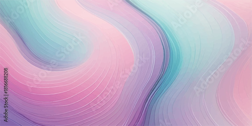 Abstract colorful pink and purple digital art background with swirling light lines and texture pattern