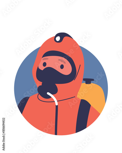 Professional scuba diver child avatar