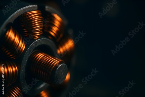 Copper Coil Motor Component for Electrical Engineering and Industrial Manufacturing