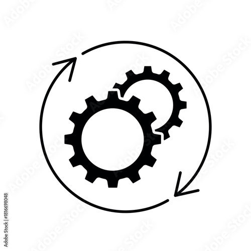 Icon a operate, isolated against a clean background.