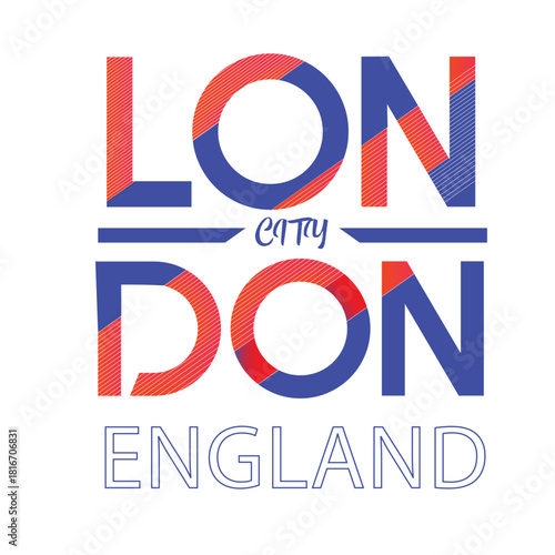 text London england vector illustration tshirt logo concept design 