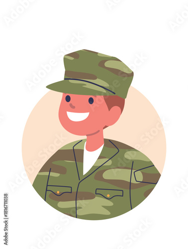 Boy child soldier military profession