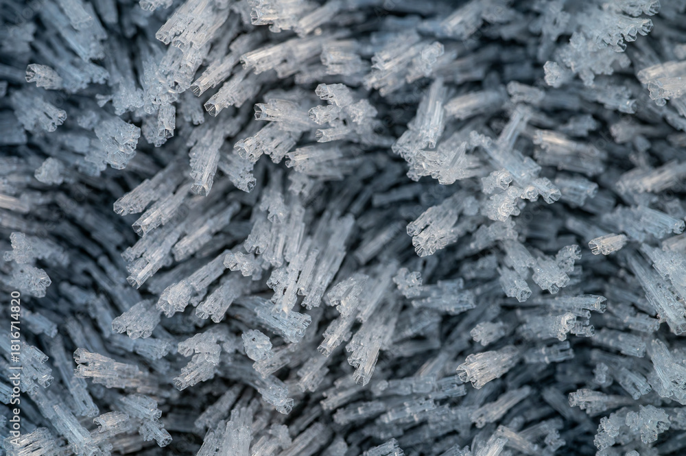 Naklejka premium ice on metal