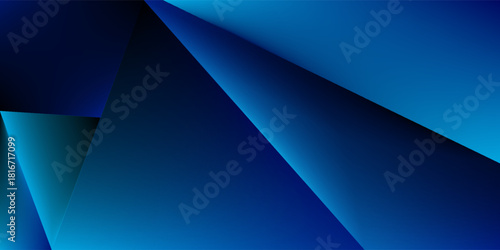 Modern black dark blue white abstract background. Minimal. Color gradient. Geometric shape. Lines stripe triangle angle 3d shadow. Design. Futuristic. Metal metallic effect.Light shine.Luxury premium.