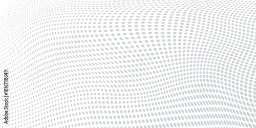 Abstract Dot Pattern Background With Soft Gray Dots And Gentle Wave-Like Texture For Modern Designs eps10