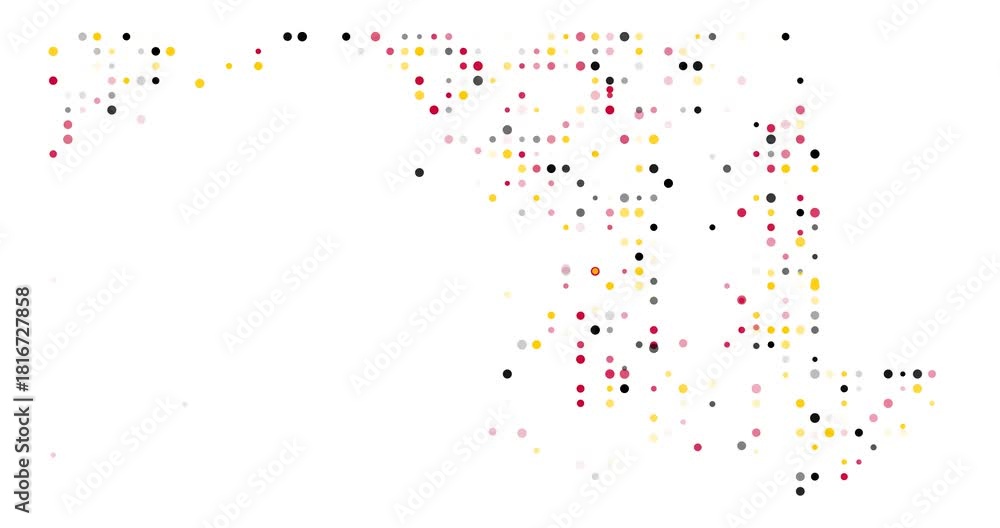 Generative Circle Flow Maryland Map Animation Stock Video | Adobe Stock
