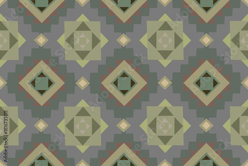 seamless geometric pattern. Navajo tribal vector  seamless pattern. Ethnic south western decor style. Boho geometric ornament. Vector seamless pattern. Rug. Woven. Wallpaper. Fabric. Clothing. Cover. 
