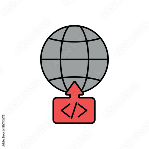 Icon a deployment, isolated against a clean background.