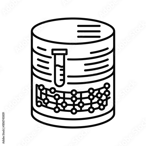 Minimalist line art of a person floating face up in water, with bubbles