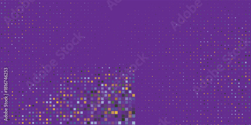 Purple Dot Randomus isolated in black background.Dot Randomus on abstract  art nice modern simple vector