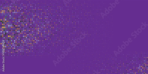 Purple Dot Randomus isolated in black background.Dot Randomus on abstract  art nice