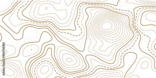 Topographic gold luxury map background. Geographic abstract pattern.Modern design with White background with topographic wavy pattern design.paper texture Imitation of a geographical map shades
