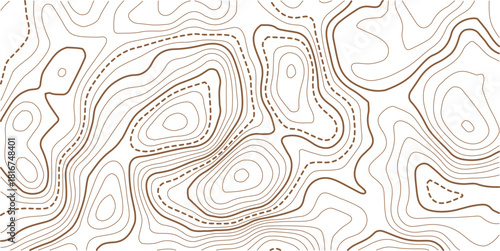 Luxury gold abstract topographic map background with golden lines texture,Mountain trail terrain or path. Vector illustration.