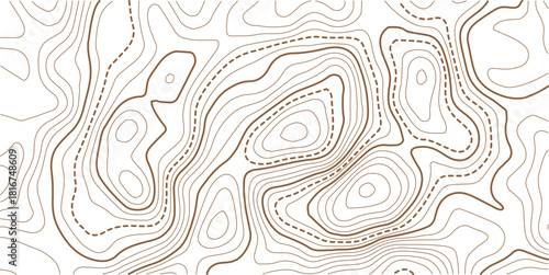 Abstract Topographic Pattern contour line map. Luxury gold abstract line art on transparent background image.Topography background. Vector banner. Topo.