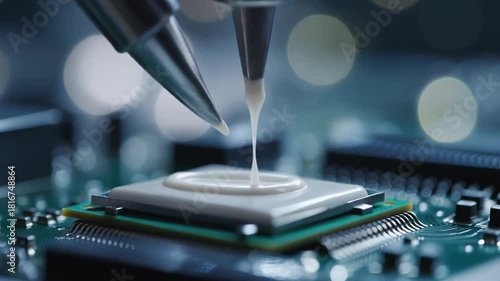 Close up of an electronic circuit board with computer technology elements for vintage vinyl record audio equipment