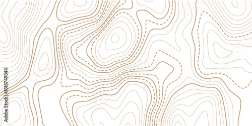 Luxury gold abstract topographic map background with golden lines texture,Mountain trail terrain or path. Vector illustration.
