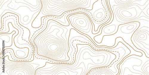Luxury gold abstract topographic map background with golden lines texture,Mountain trail terrain or path. Vector illustration.