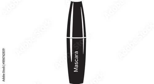 Sleek black mascara tube with wand for lash enhancement.