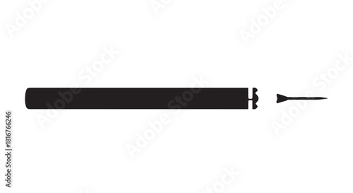 Long wooden baseball bat lying on a dark surface with dramatic lighting and shadow.